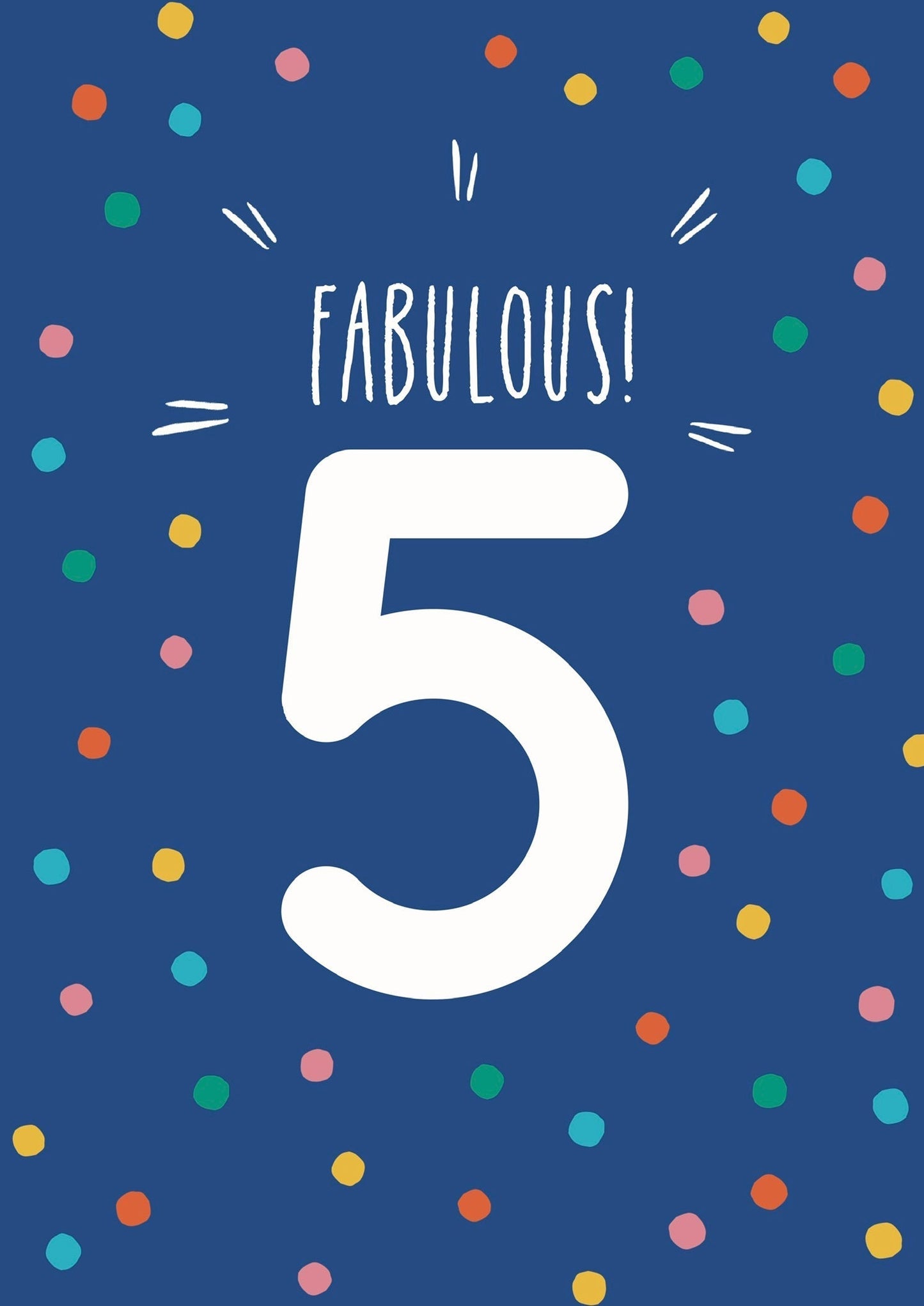 5th Birthday Card