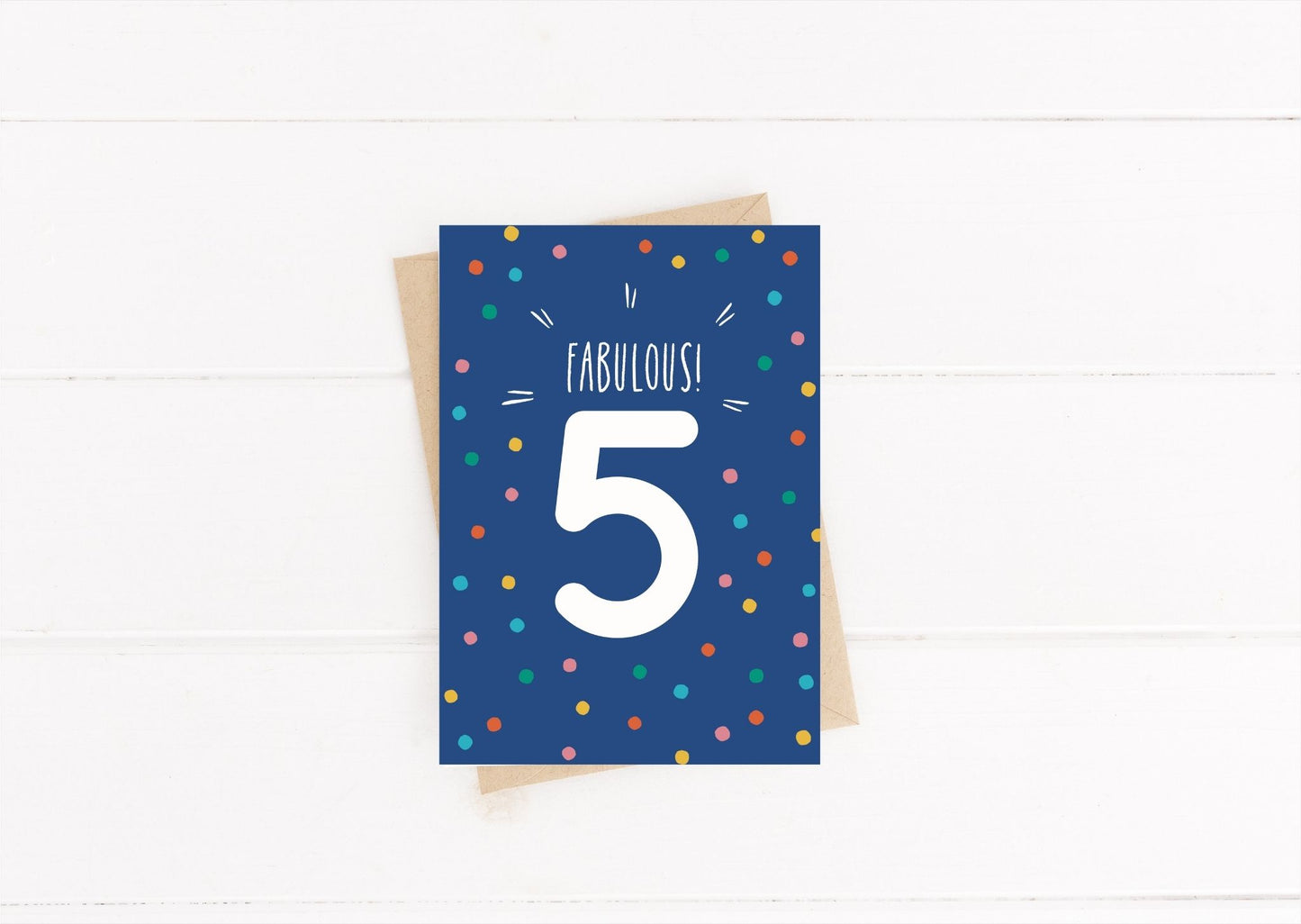 5th Birthday Card