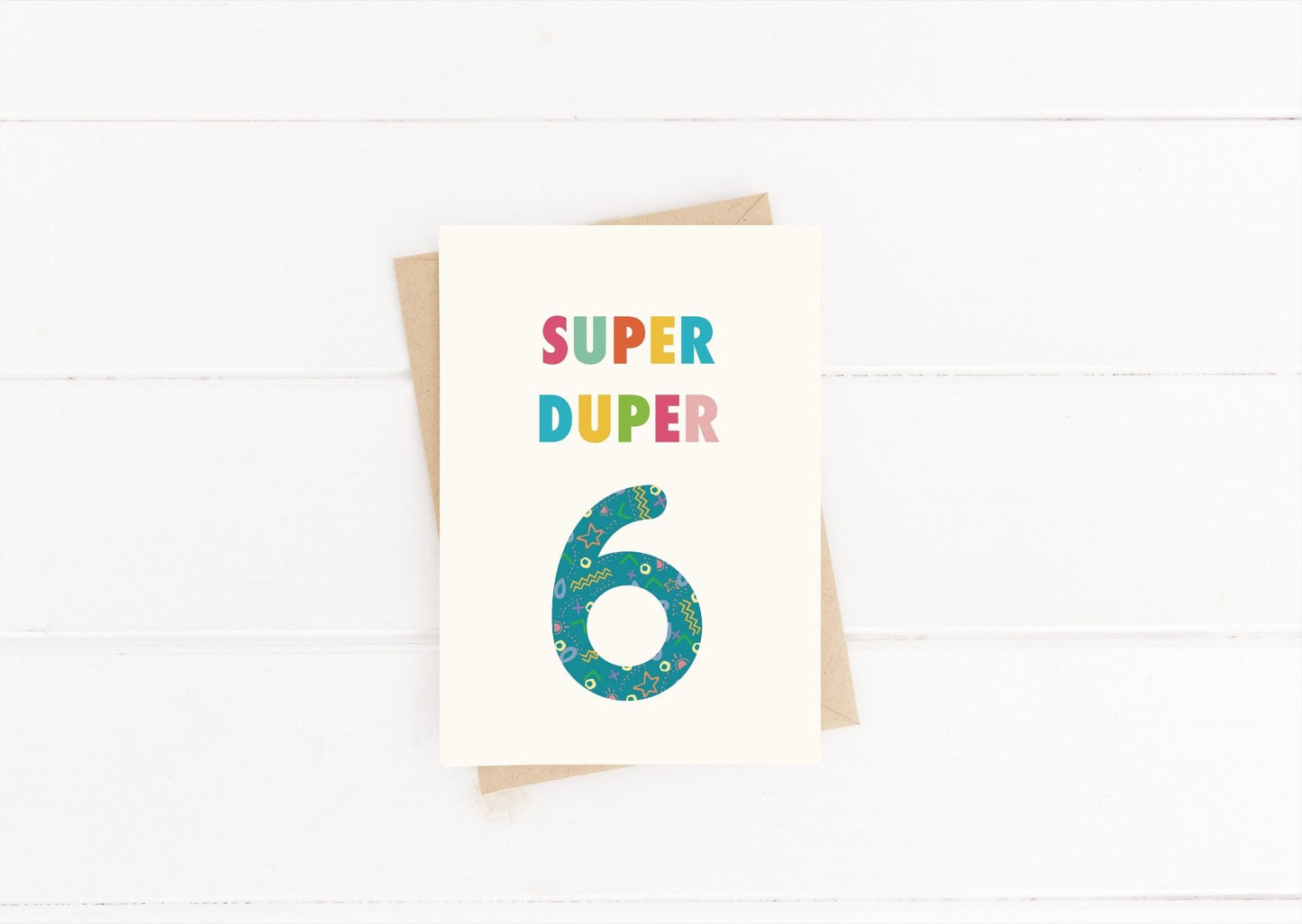 6th Birthday Card