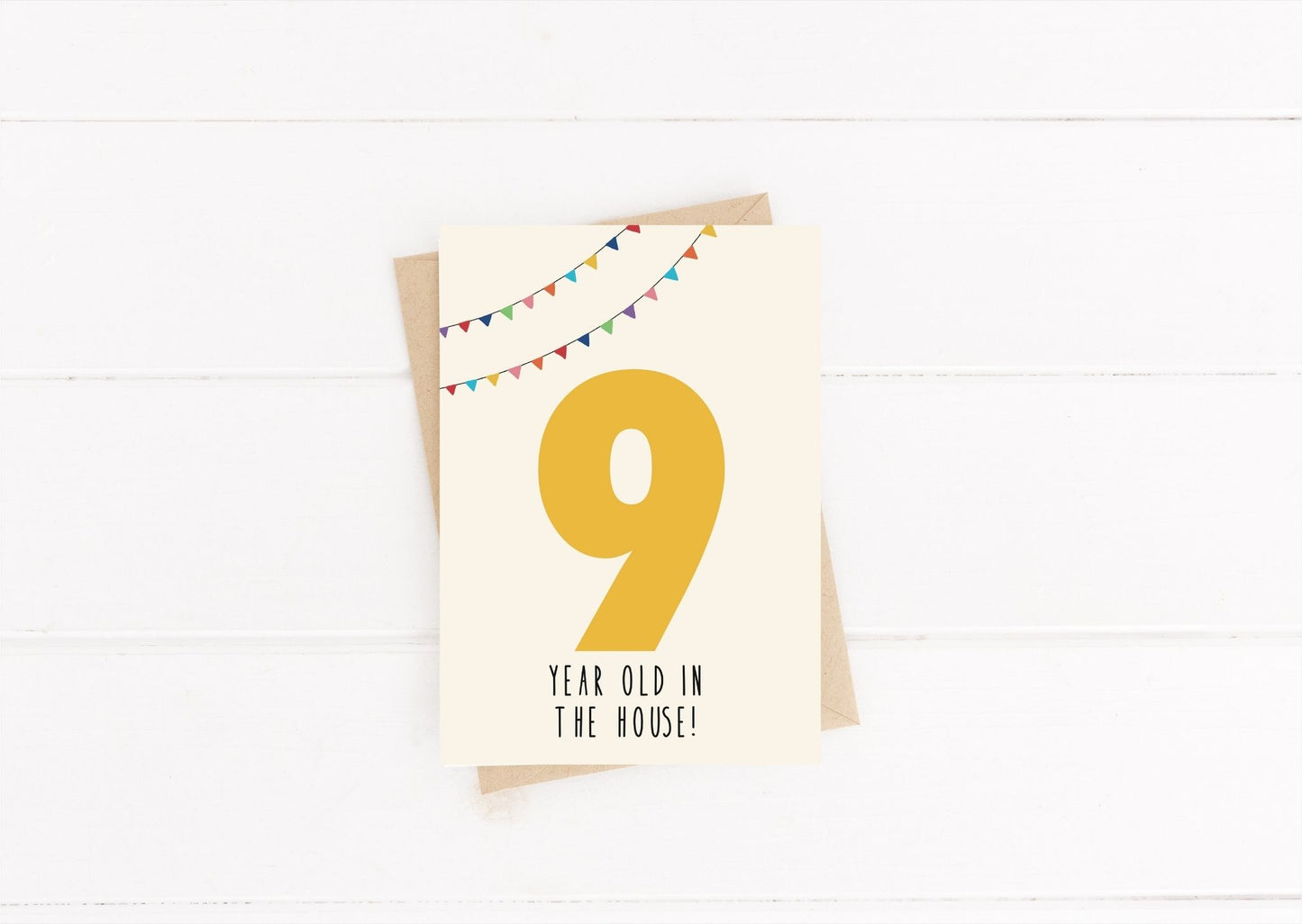 9th Birthday Card