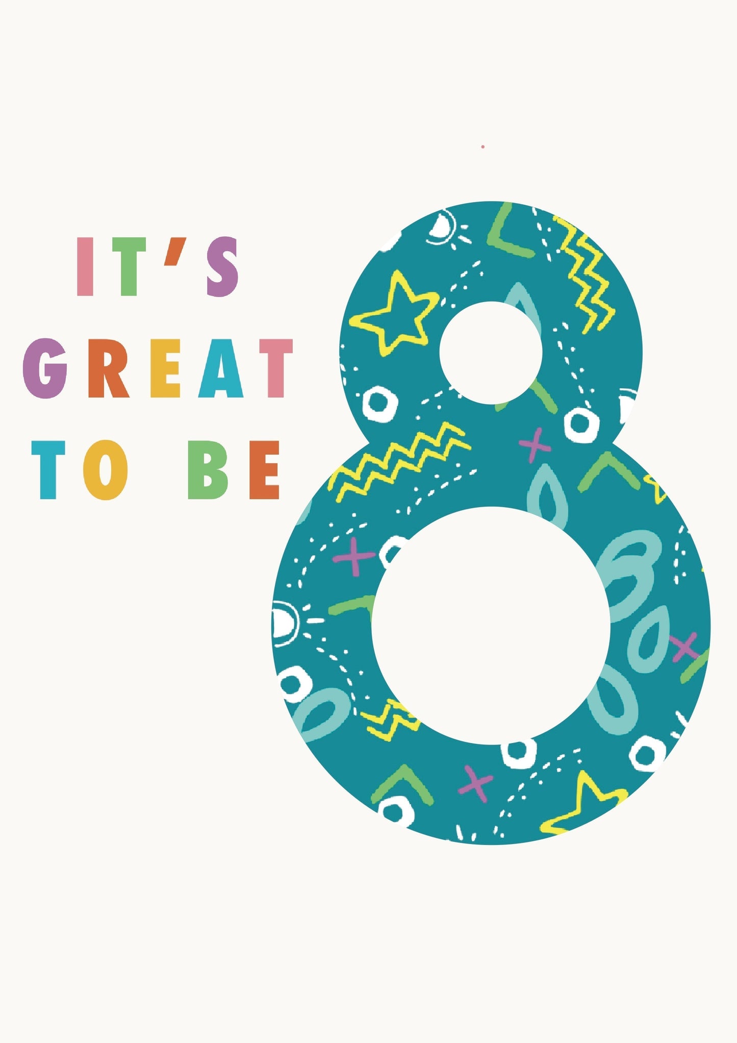 8th Birthday Card