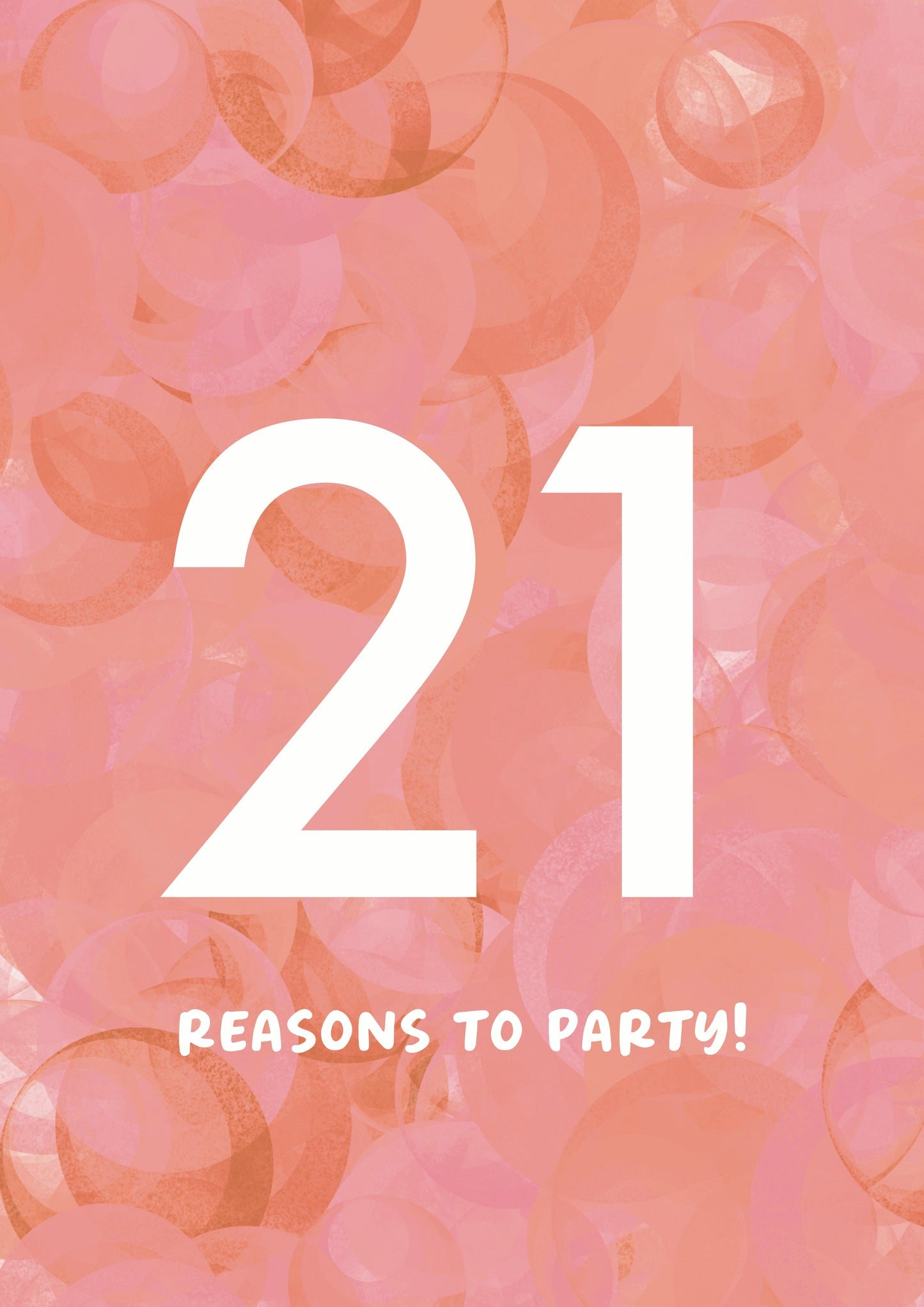 21st Birthday card