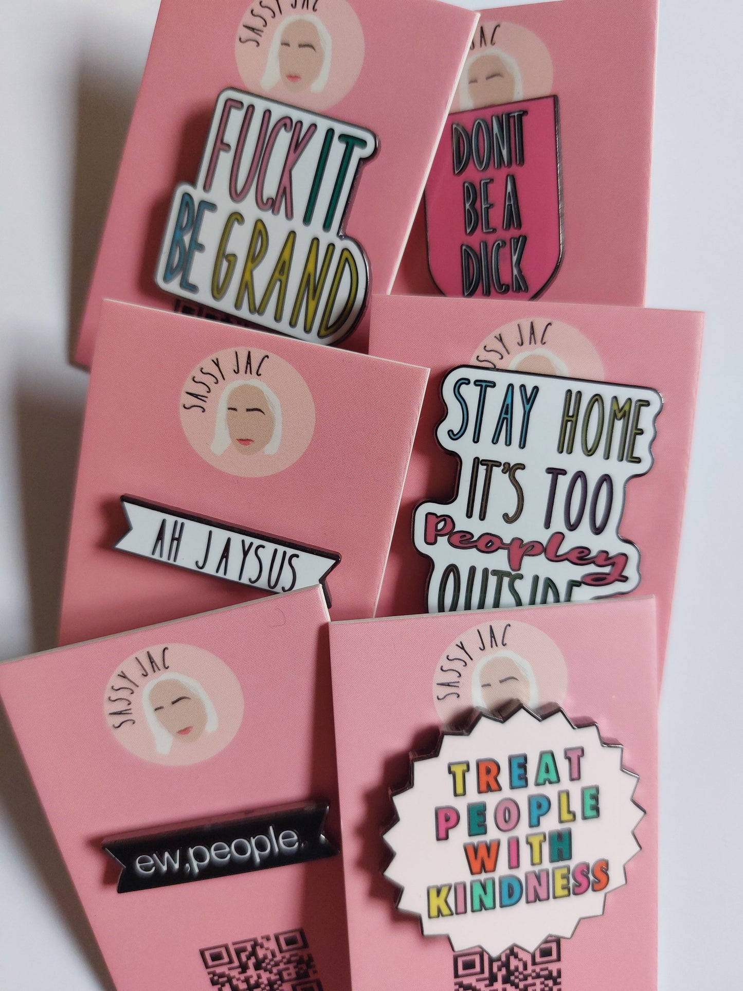 Treat People with Kindness Pin Badge