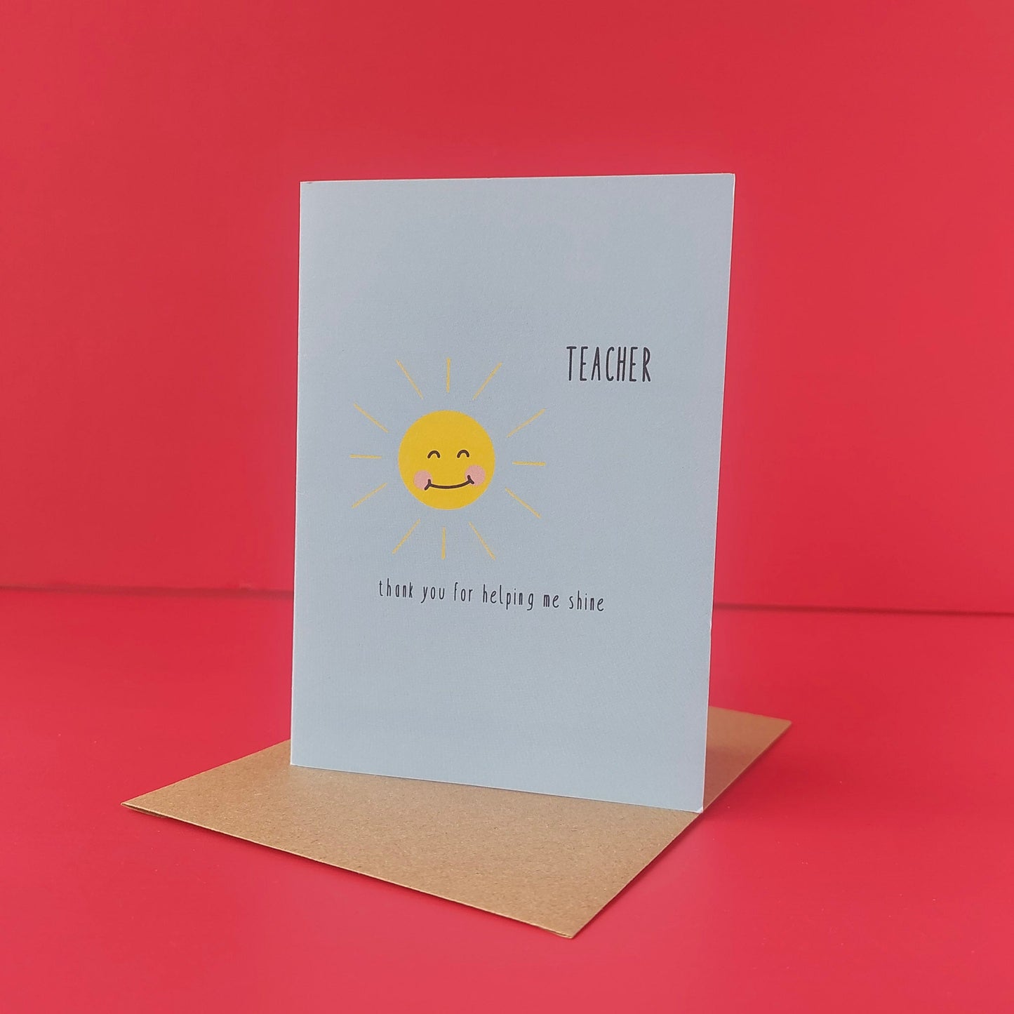 Teacher Sun Card