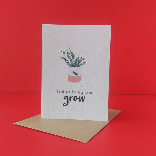 Teacher, thank you for helping me grow!