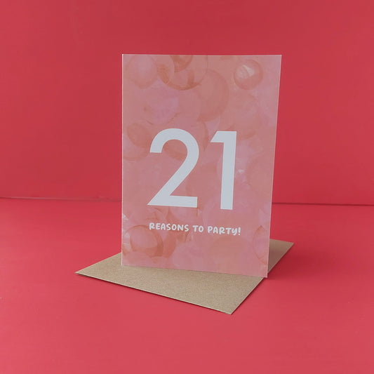 21st Birthday card