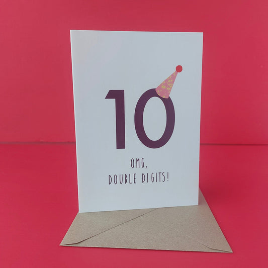 10th Birthday Card