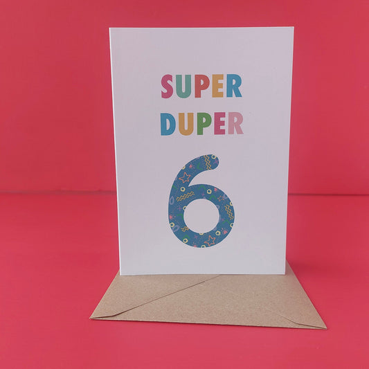 6th Birthday Card