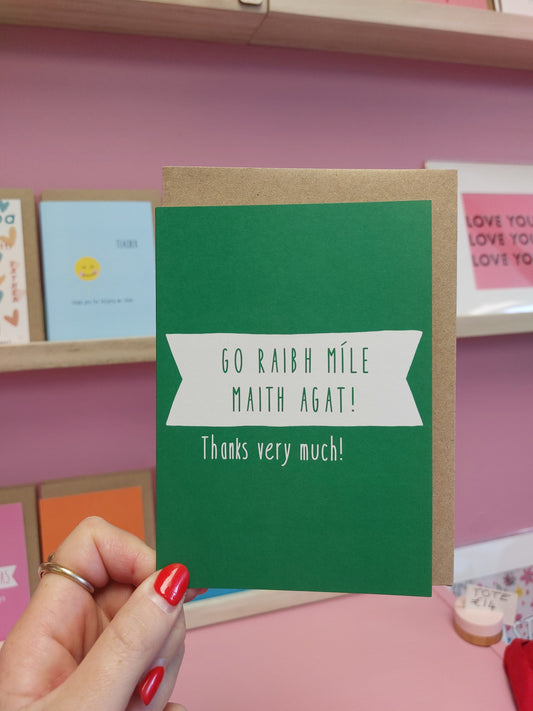 Go raibh míle maith agat