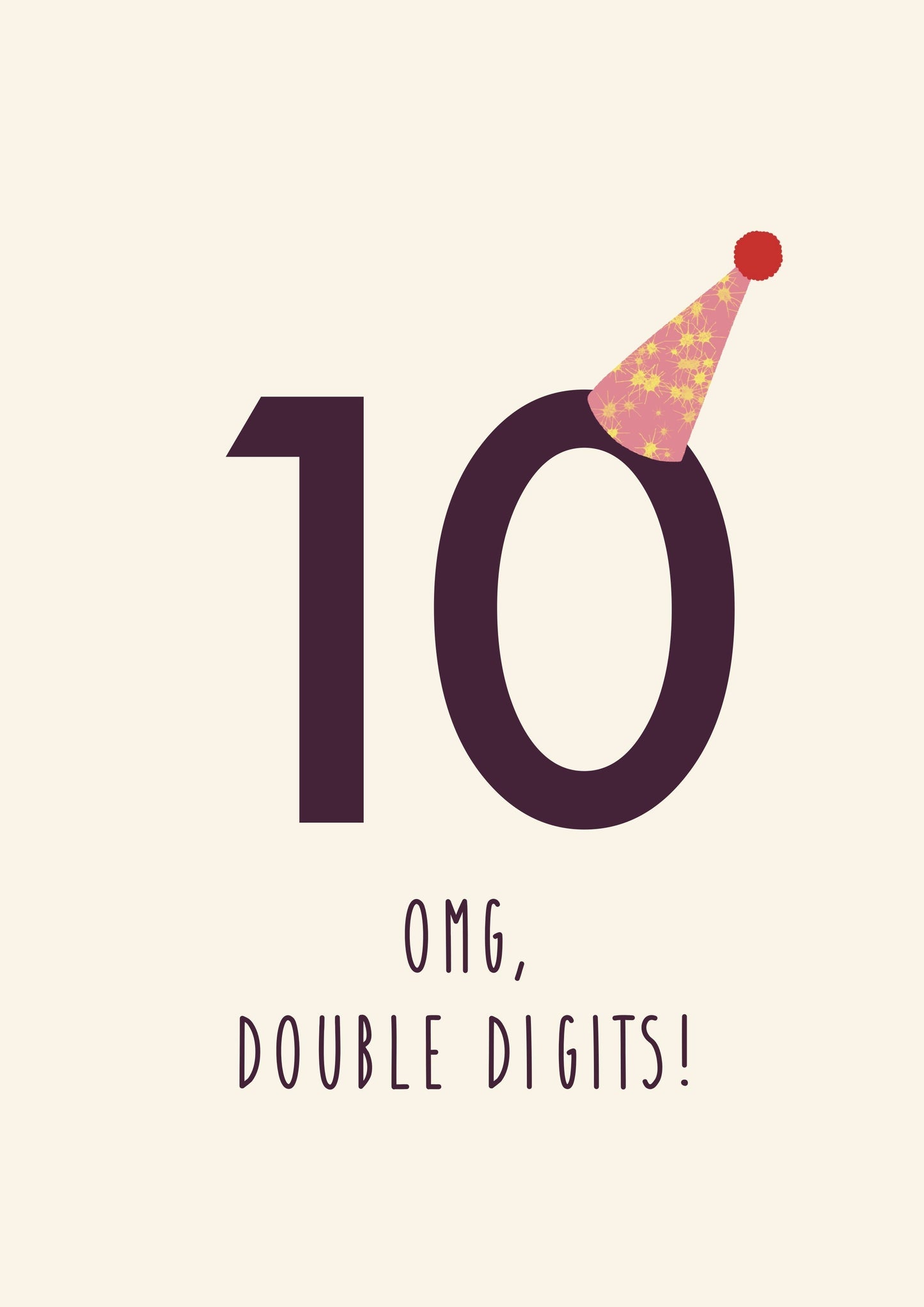 10th Birthday Card