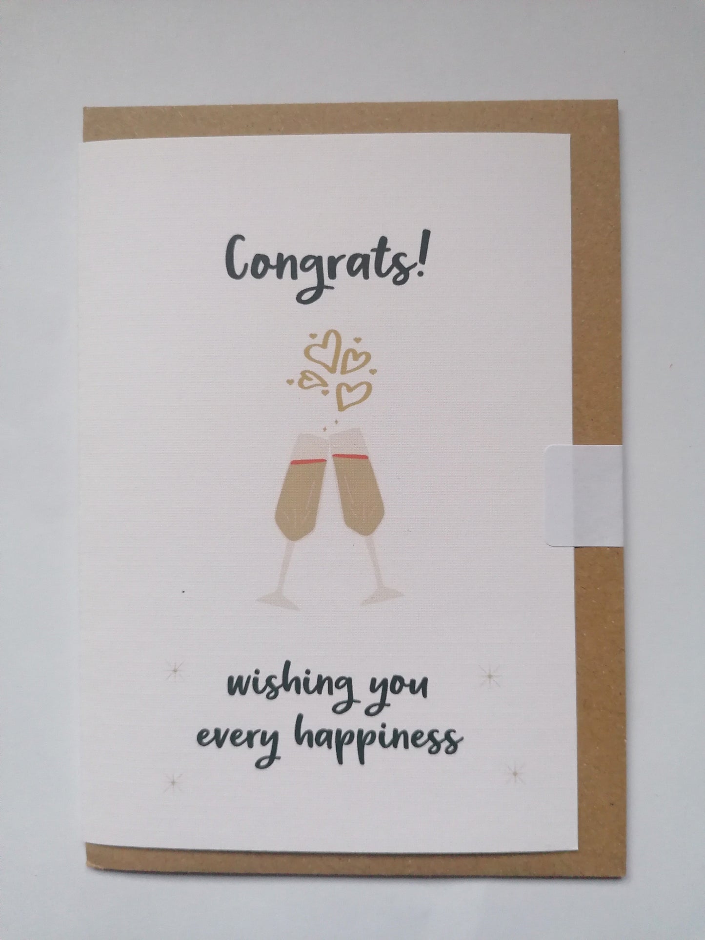 Wedding card - Congrats! Wishing you every happiness